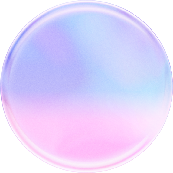 Dreamy Soft Pastel color round shape blob